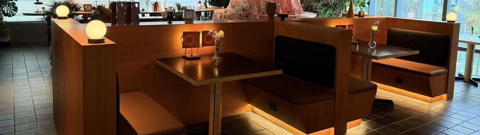 Custom commercial woodwork background