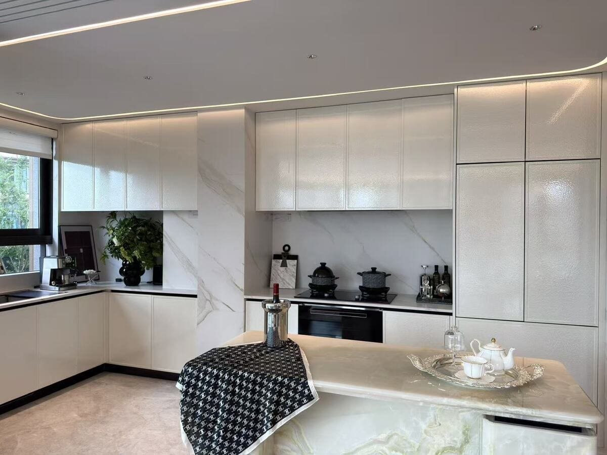 Residential custom cabinetry and kitchen storage solution