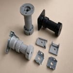 Adjustable cabinet feet for cabinet leveling and installation