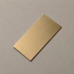 Gold aluminum panel with brushed metal surface