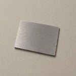 Brushed stainless steel sheet with fine linear texture