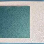 Lacquer finish samples with textured solid color surfaces