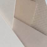 Melamine finish samples with light fabric-like textured surfaces
