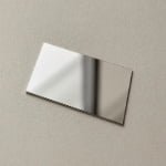 Mirror-finish stainless steel sheet with reflective surface