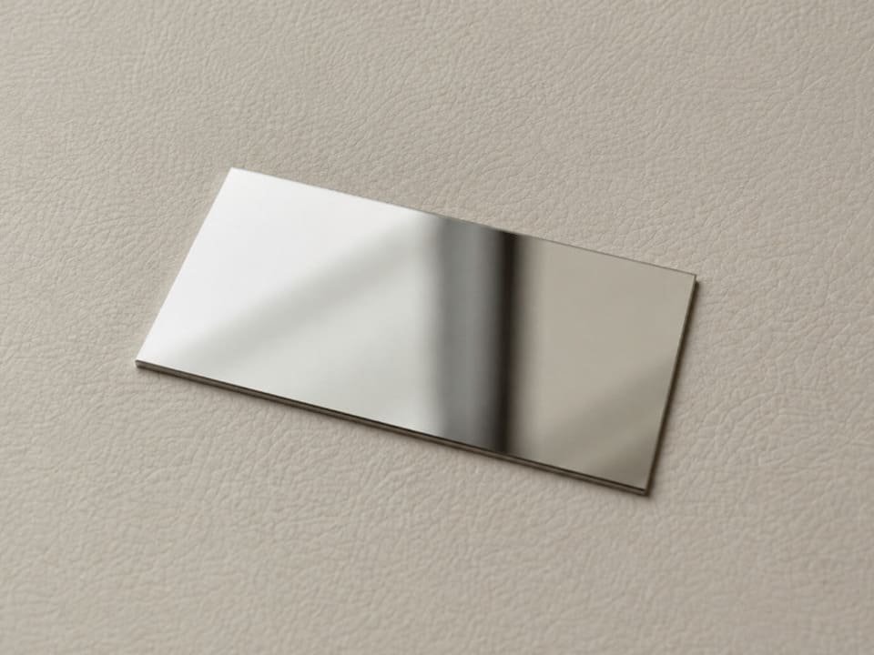 Mirror-finish stainless steel sheet with reflective surface