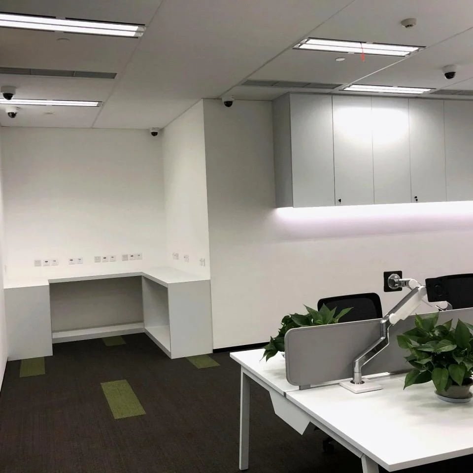 Standard Chartered Bank office area in commercial space