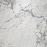 Sintered stone surface with grey marble-like veining