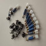 Three-in-one furniture connectors for cabinet assembly