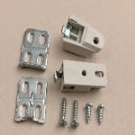 Wall fixing connectors for cabinet installation